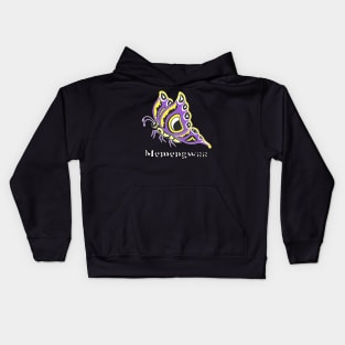 Memengwaa (Butterfly) Non-Binary Pride Kids Hoodie